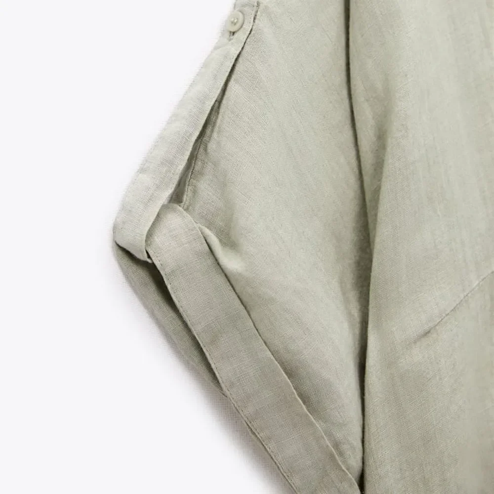 ZARA 100% LINEN DRESS - Picture 7 of 7